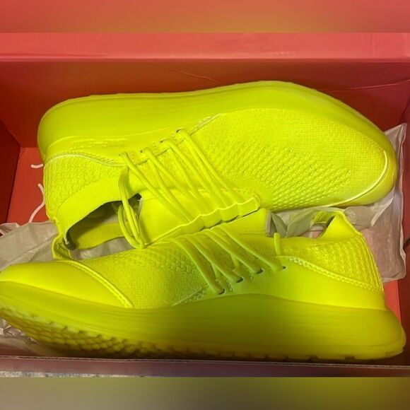 NWT Lane Eight Unisex Trainer AD 1 Athletic Tennis Shoes Bright Yellow Size W 8 - Picture 8 of 9